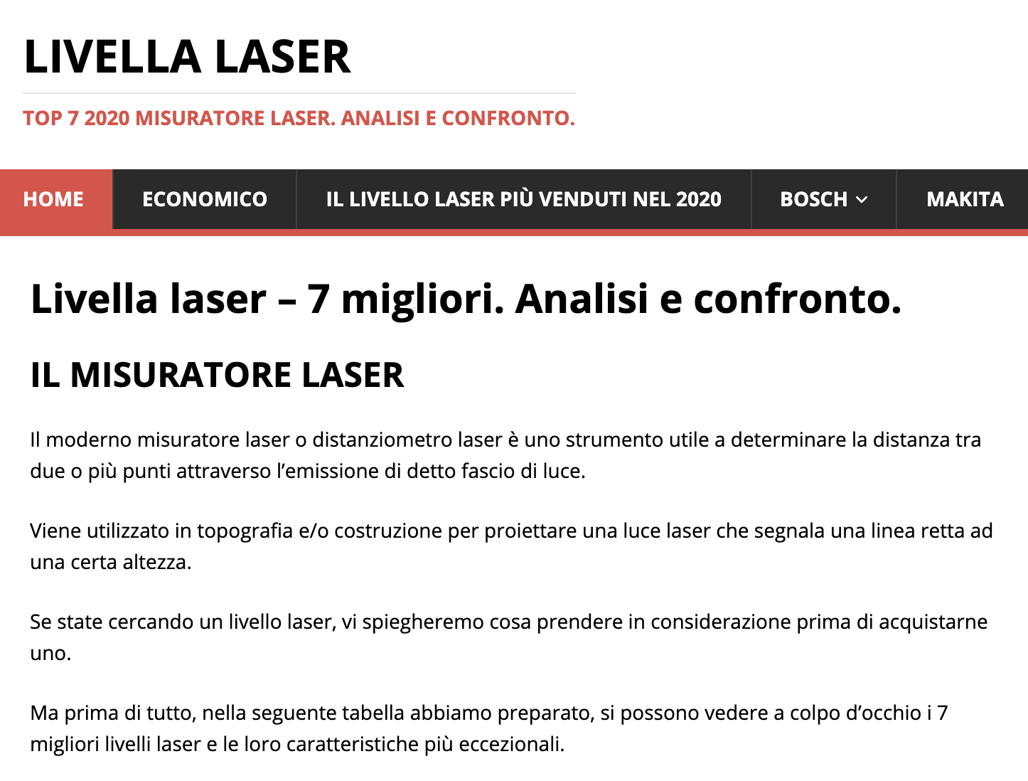 Livelli laser